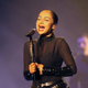 Nigerian-British singer Sade performs on stage in Nice, southeastern France, on April 29, 2011.